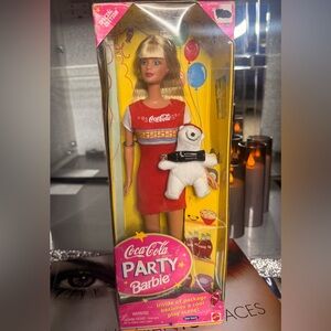 Coca Cola Party Doll with Red and White Dress